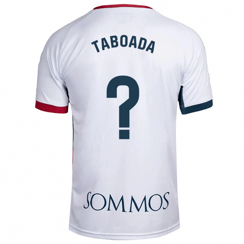 Danxen Dames Héctor Taboada #0 Wit Rood Uitshirt Uittenue 2025/26 T-Shirt
