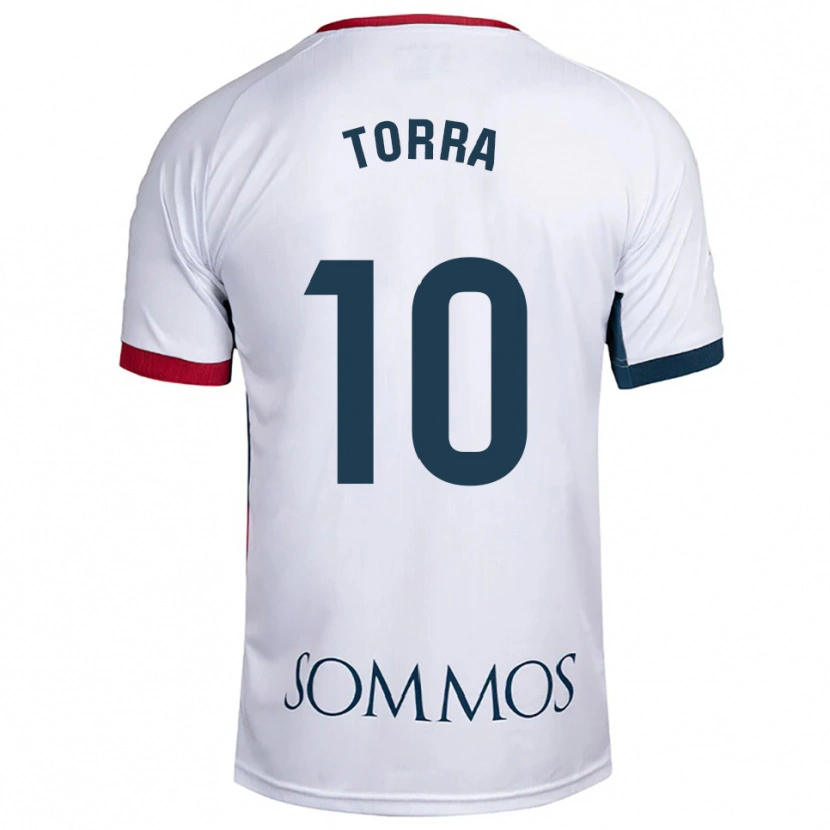 Danxen Dames Marc Torra #10 Wit Rood Uitshirt Uittenue 2025/26 T-Shirt