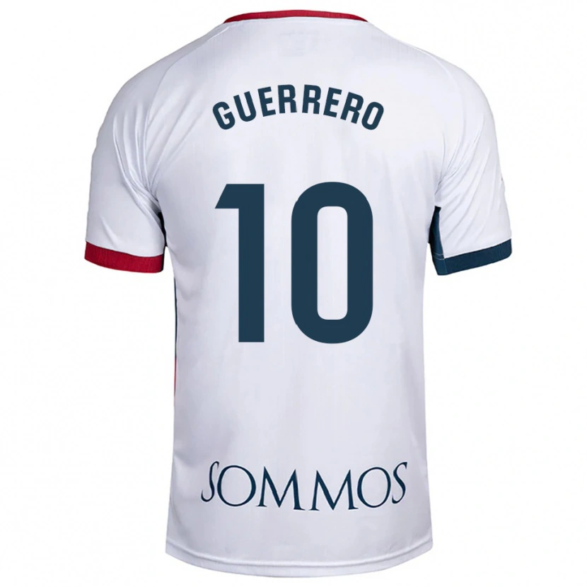 Danxen Dames Fernando Guerrero #10 Wit Rood Uitshirt Uittenue 2025/26 T-Shirt