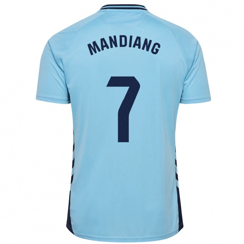 Danxen Dames Saliou Mandiang #7 Hemelsblauw Uitshirt Uittenue 2025/26 T-Shirt