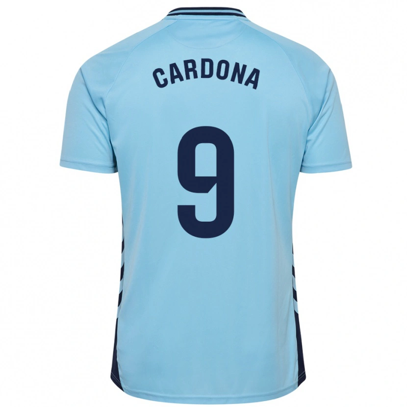 Danxen Dames Marc Cardona #9 Hemelsblauw Uitshirt Uittenue 2025/26 T-Shirt