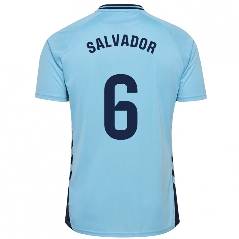 Danxen Dames Pol Salvador #6 Hemelsblauw Uitshirt Uittenue 2025/26 T-Shirt