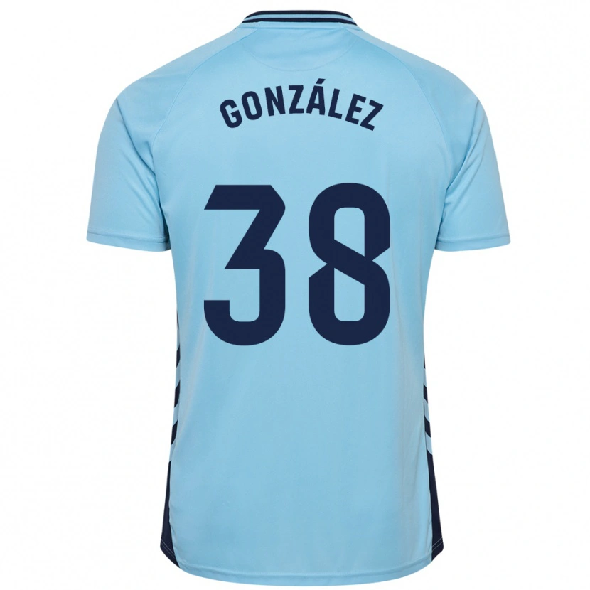 Danxen Dames Josito González #38 Hemelsblauw Uitshirt Uittenue 2025/26 T-Shirt