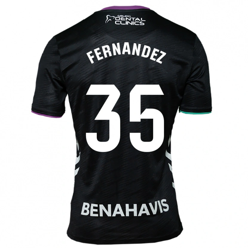 Danxen Dames Inés Fernández #35 Zwart Paars Groen Uitshirt Uittenue 2025/26 T-Shirt