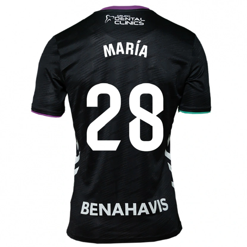 Danxen Dames María Albacete Pato #28 Zwart Paars Groen Uitshirt Uittenue 2025/26 T-Shirt