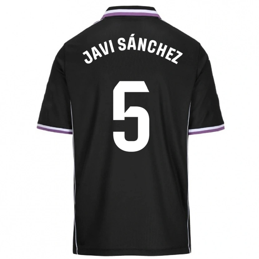 Danxen Dames Javi Sánchez #5 Paars Zwart Uitshirt Uittenue 2025/26 T-Shirt