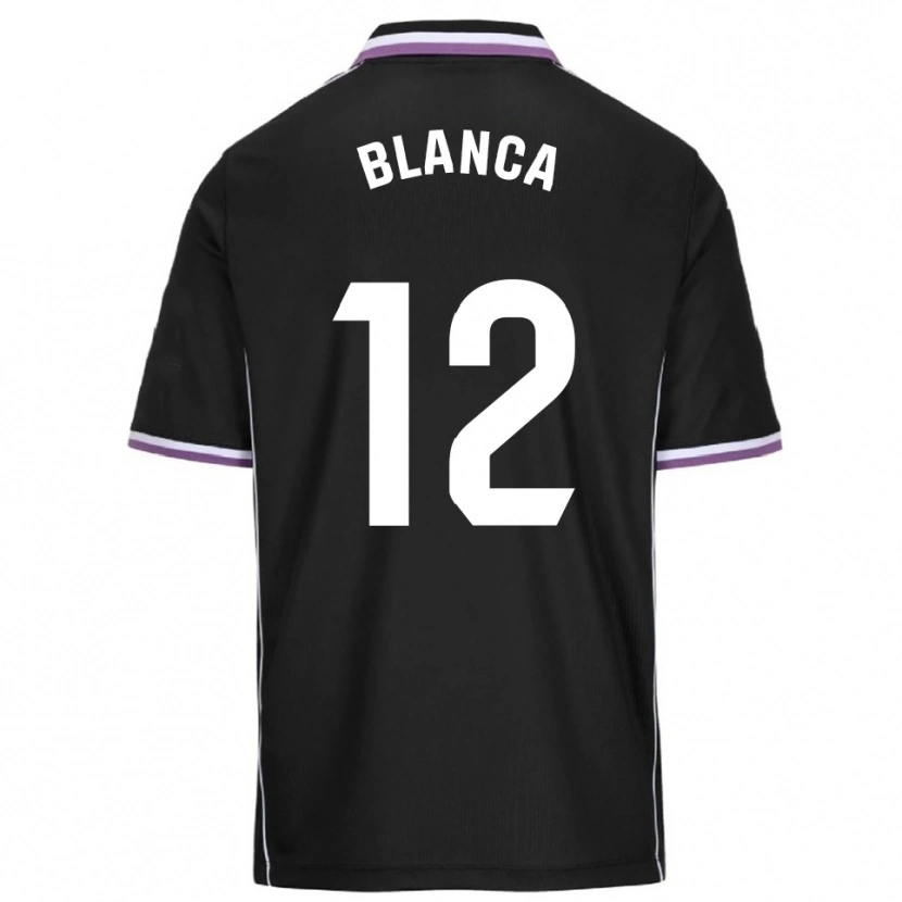 Danxen Dames Blanca Serrano Llanos #12 Paars Zwart Uitshirt Uittenue 2025/26 T-Shirt