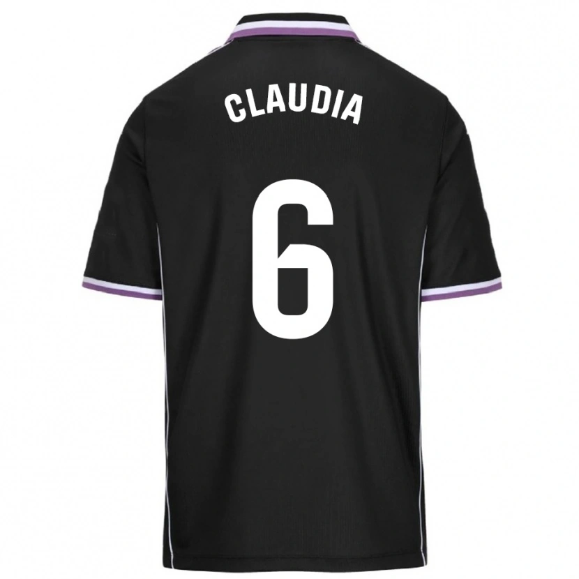 Danxen Dames Claudia Gómez Villagrá #6 Paars Zwart Uitshirt Uittenue 2025/26 T-Shirt