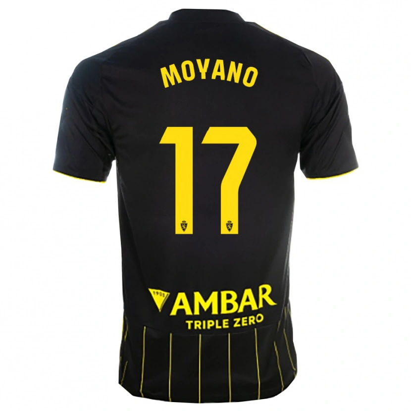 Danxen Dames Sebas Moyano #17 Zwart Geel Uitshirt Uittenue 2025/26 T-Shirt