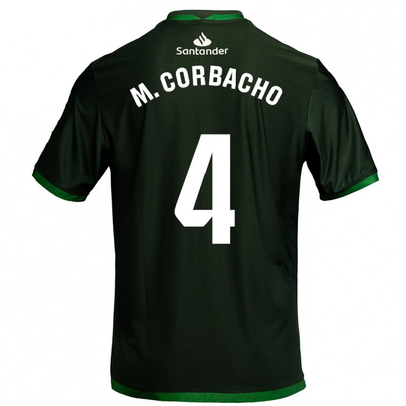 Danxen Dames María Corbacho Carrero #4 Donkergroen Uitshirt Uittenue 2025/26 T-Shirt