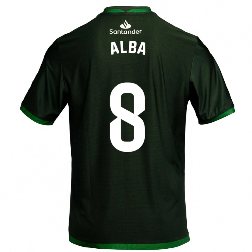 Danxen Dames Alba Luzuriaga Albelda #8 Donkergroen Uitshirt Uittenue 2025/26 T-Shirt