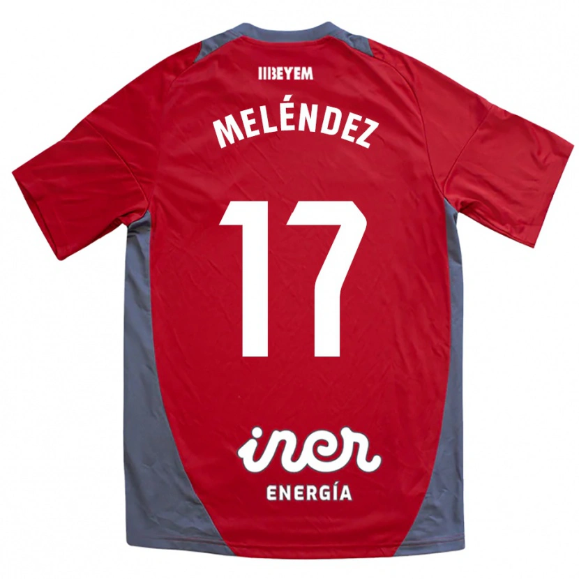 Danxen Dames Ale Meléndez #17 Rood Grijs Uitshirt Uittenue 2025/26 T-Shirt