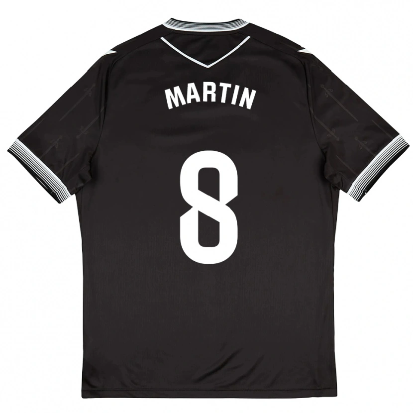 Danxen Dames Ander Martín #8 Zwart Wit Uitshirt Uittenue 2025/26 T-Shirt