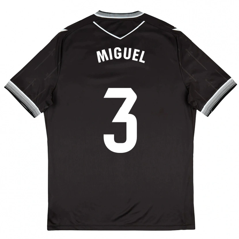 Danxen Dames Florian Miguel #3 Zwart Wit Uitshirt Uittenue 2025/26 T-Shirt