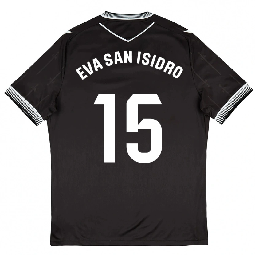 Danxen Dames Eva San Isidro #15 Zwart Wit Uitshirt Uittenue 2025/26 T-Shirt