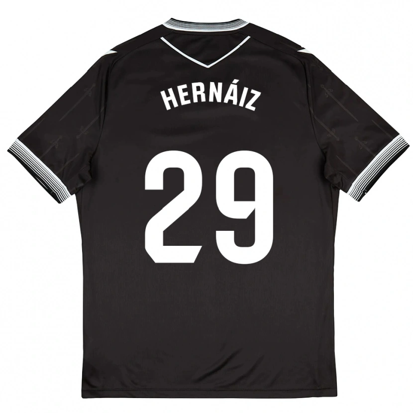 Danxen Dames David Hernáiz #29 Zwart Wit Uitshirt Uittenue 2025/26 T-Shirt
