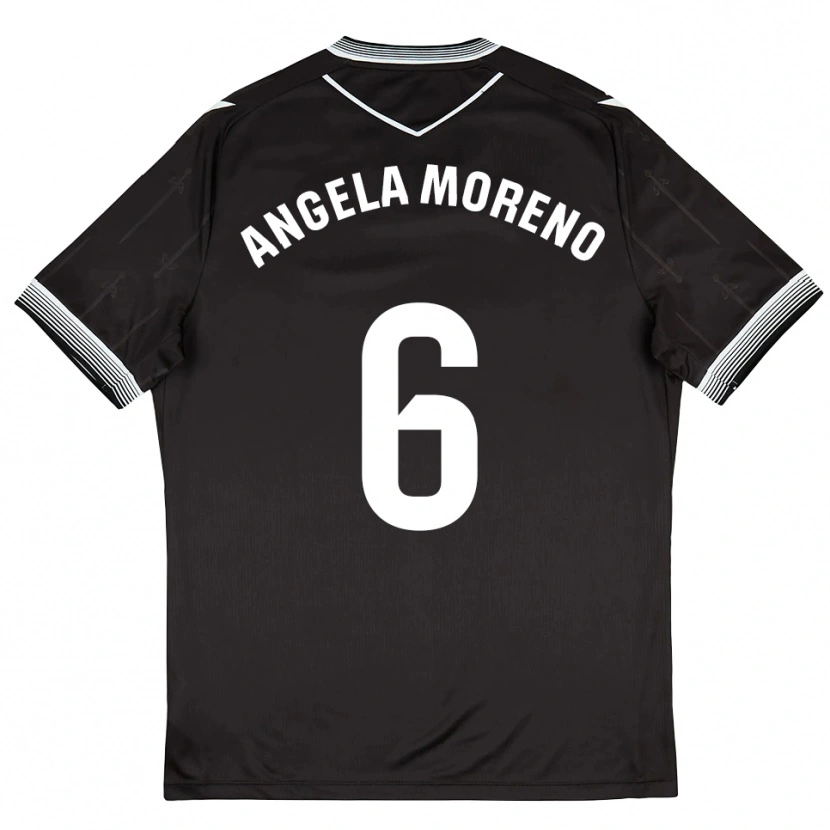 Danxen Dames Angela Moreno #6 Zwart Wit Uitshirt Uittenue 2025/26 T-Shirt