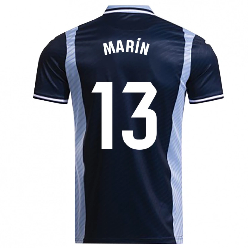 Danxen Dames Carlos Marín #13 Marineblauw Hemelsblauw Uitshirt Uittenue 2025/26 T-Shirt