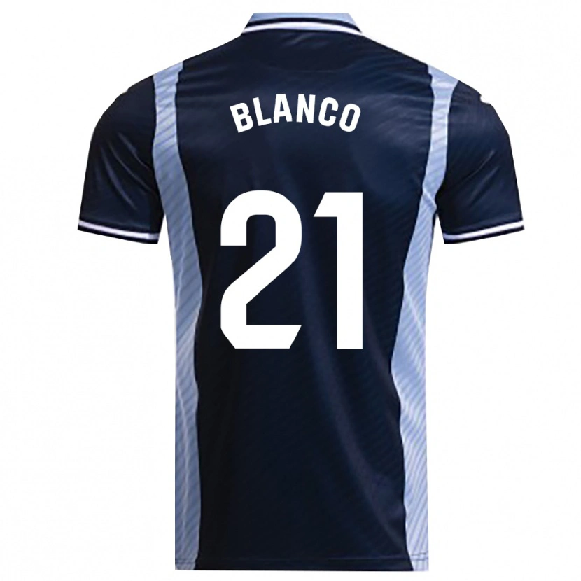 Danxen Dames Víctor Blanco #21 Marineblauw Hemelsblauw Uitshirt Uittenue 2025/26 T-Shirt