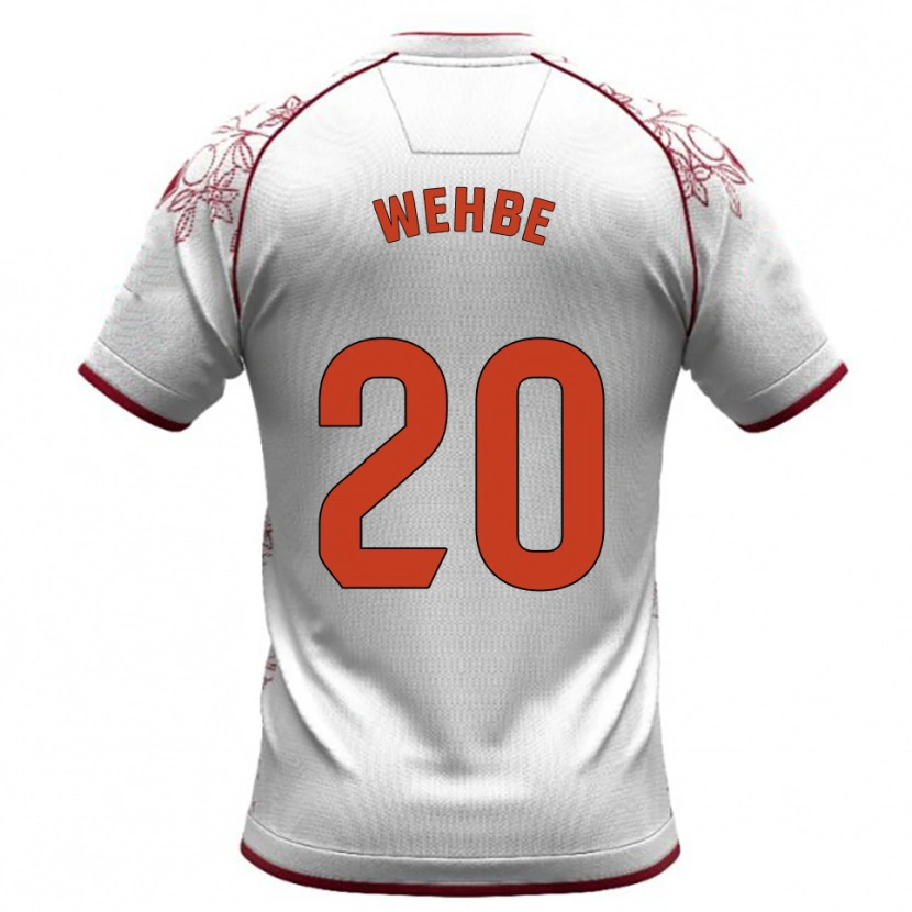 Danxen Dames Charbel Wehbe #20 Wit Bordeau Uitshirt Uittenue 2025/26 T-Shirt