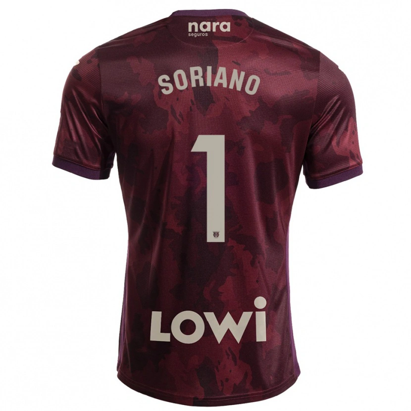 Danxen Dames Juan Soriano #1 Bordeaux Wit Uitshirt Uittenue 2025/26 T-Shirt