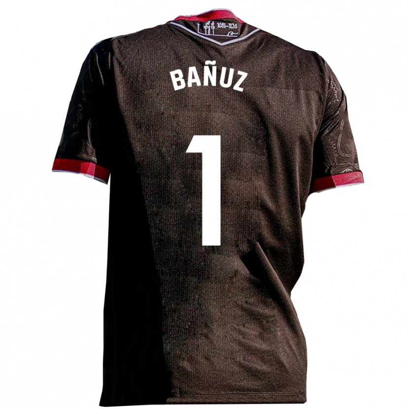 Danxen Dames Miguel Bañuz #1 Zwart Rood Uitshirt Uittenue 2025/26 T-Shirt