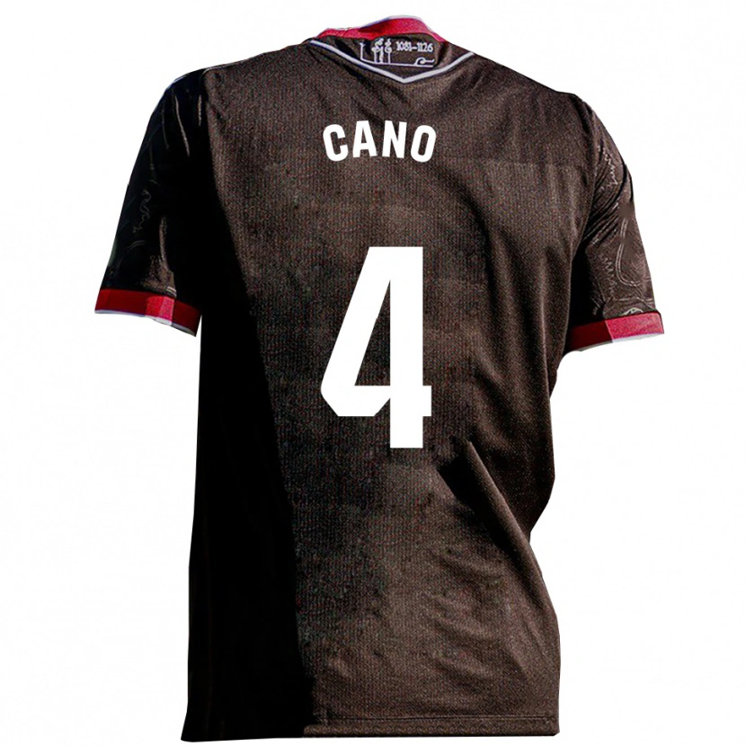 Danxen Dames Marcos Cano #4 Zwart Rood Uitshirt Uittenue 2025/26 T-Shirt
