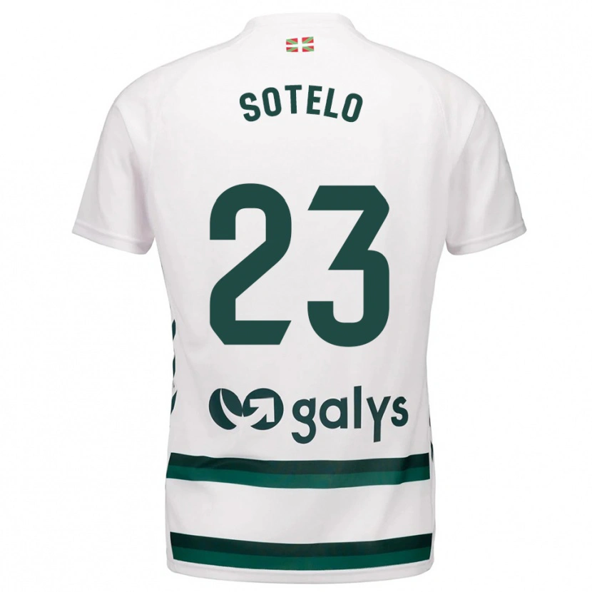 Danxen Dames Marcos Sotelo #23 Wit Groen Uitshirt Uittenue 2025/26 T-Shirt