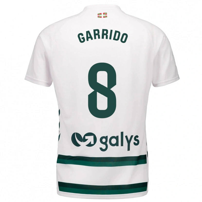 Danxen Dames Aleix Garrido #8 Wit Groen Uitshirt Uittenue 2025/26 T-Shirt