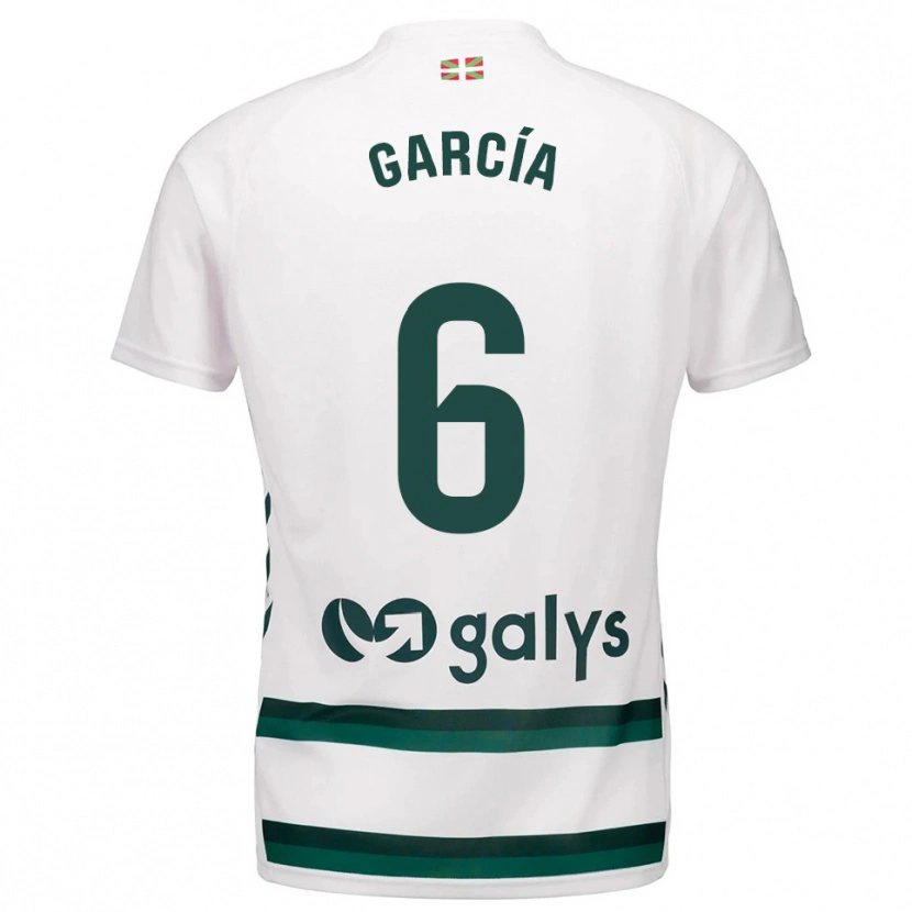 Danxen Dames Óscar García #6 Wit Groen Uitshirt Uittenue 2025/26 T-Shirt