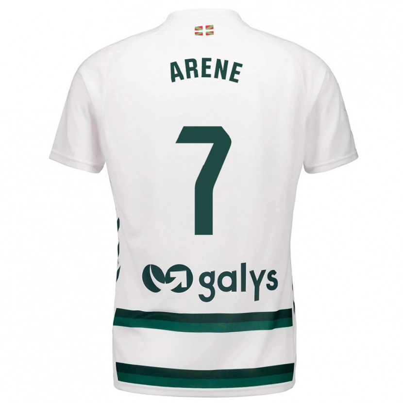Danxen Dames Arene Altonaga Echeverria #7 Wit Groen Uitshirt Uittenue 2025/26 T-Shirt
