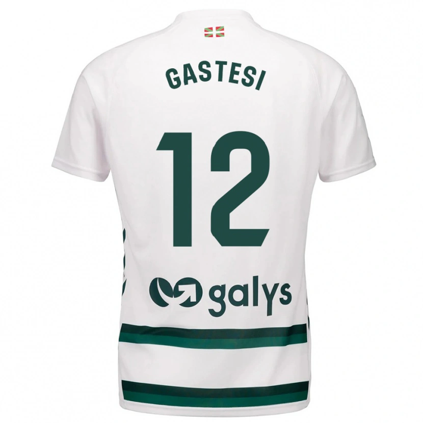 Danxen Dames Gorka Gastesi #12 Wit Groen Uitshirt Uittenue 2025/26 T-Shirt