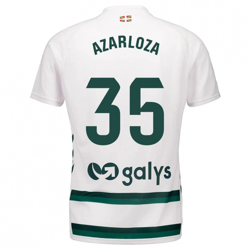 Danxen Dames Eneko Azarloza #35 Wit Groen Uitshirt Uittenue 2025/26 T-Shirt