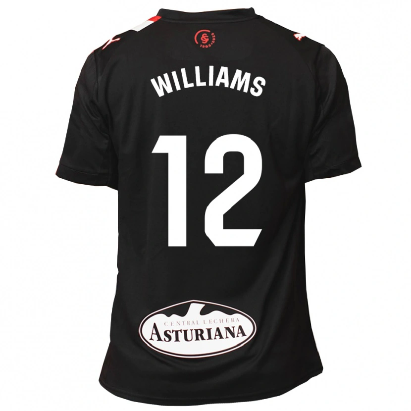 Danxen Dames Aaron Williams #12 Zwart Wit Uitshirt Uittenue 2025/26 T-Shirt