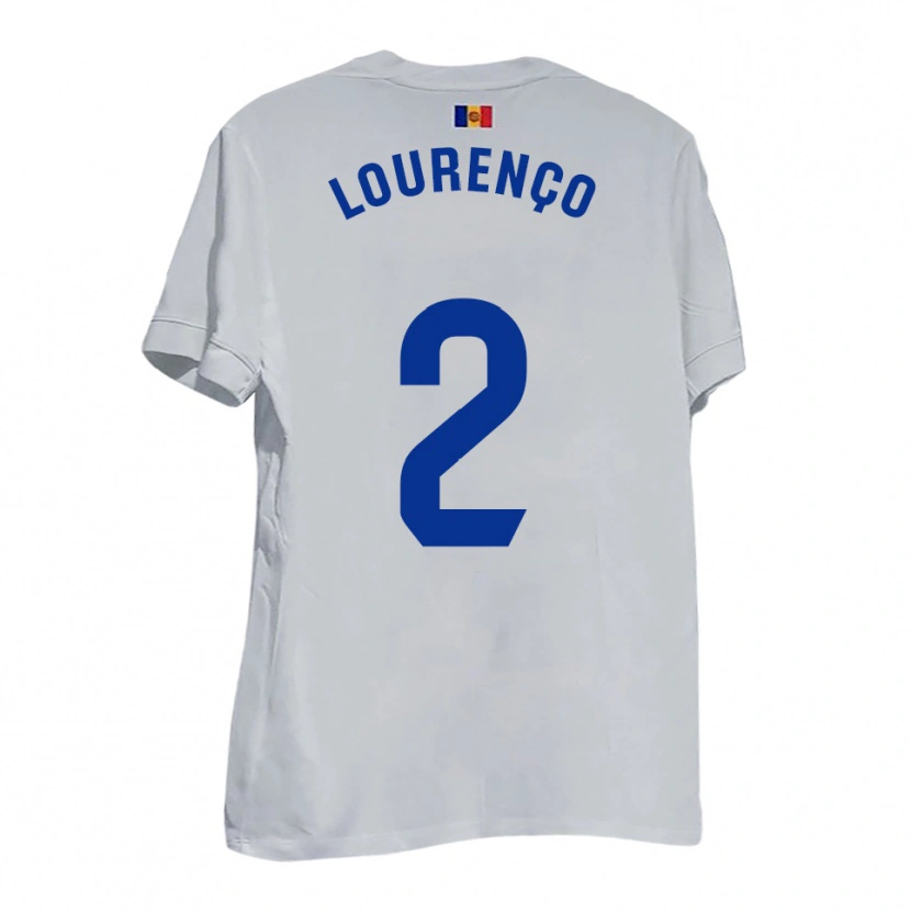Danxen Dames Lucas Lourenço #2 Wit Blauw Geel Uitshirt Uittenue 2025/26 T-Shirt
