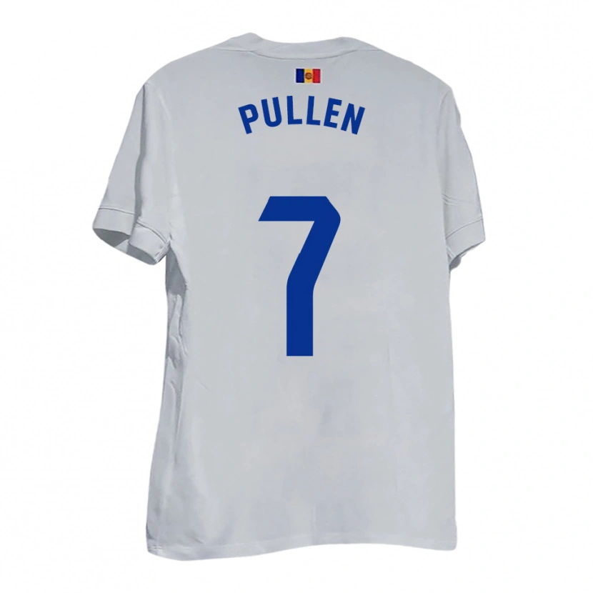 Danxen Dames Luke Pullen #7 Wit Blauw Geel Uitshirt Uittenue 2025/26 T-Shirt