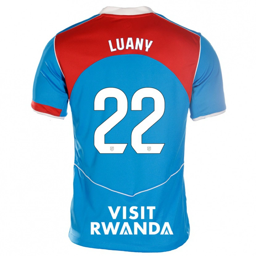 Danxen Dames Luany Vitória Da Silva Rosa #22 Blauw Wit Thuisshirt Derde Tenue 2025/26 T-Shirt