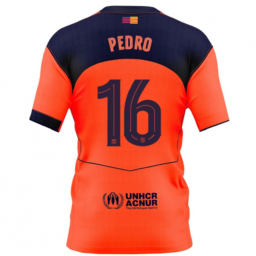 Danxen Dames Pedro Rodríguez #16 Oranje Marineblauw Thuisshirt Derde Tenue 2025/26 T-Shirt