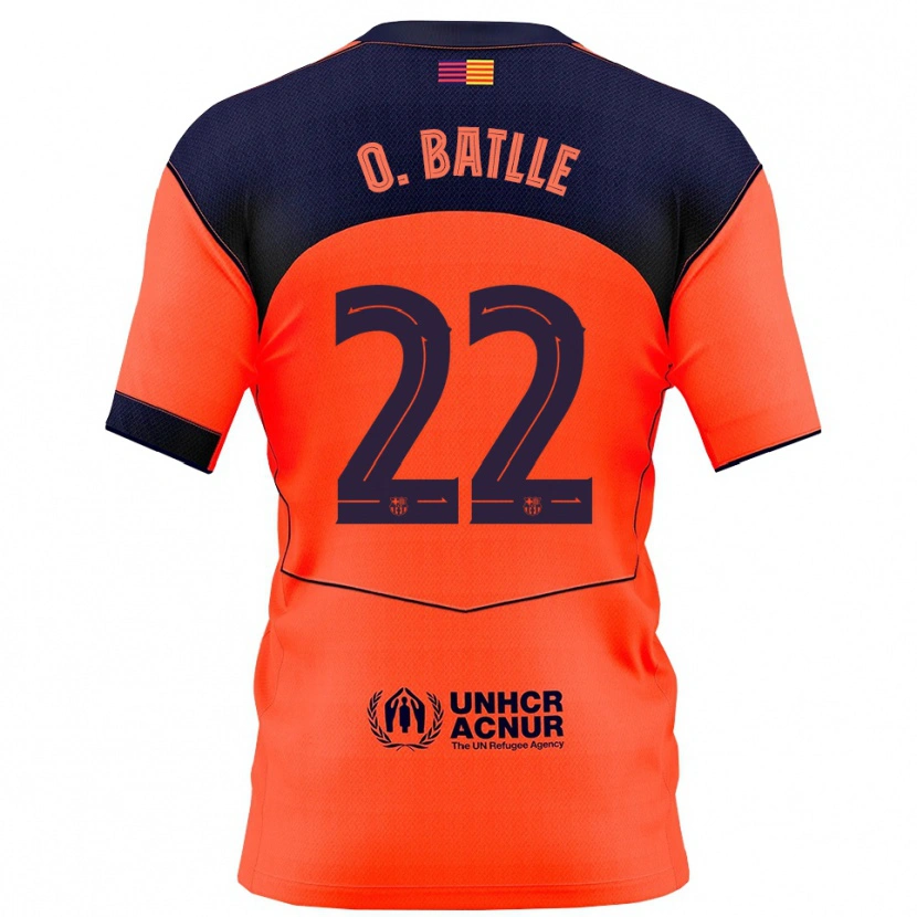 Danxen Dames Ona Batlle #22 Oranje Marineblauw Thuisshirt Derde Tenue 2025/26 T-Shirt