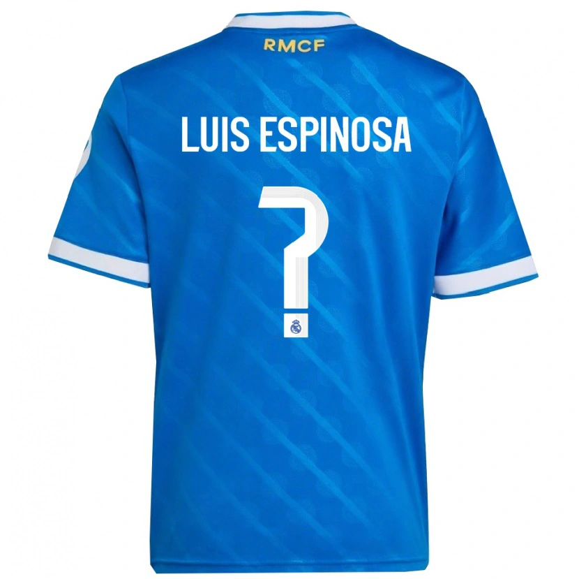 Danxen Dames José Luis Espinosa #0 Blauw Wit Thuisshirt Derde Tenue 2025/26 T-Shirt