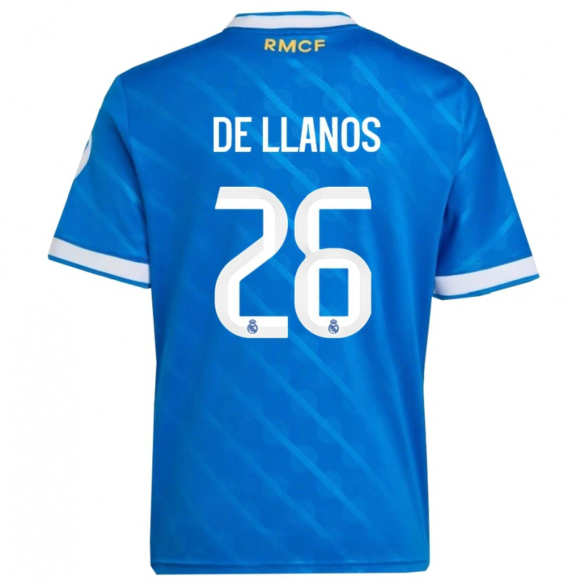 Danxen Dames Hugo De Llanos #26 Blauw Wit Thuisshirt Derde Tenue 2025/26 T-Shirt