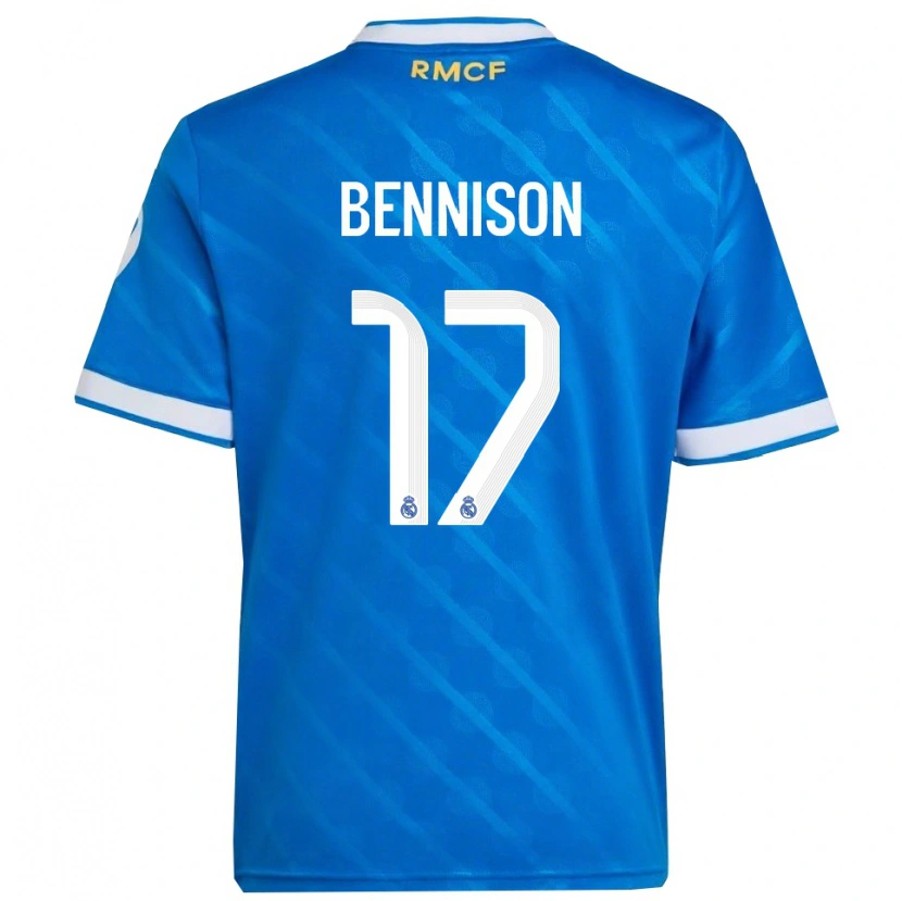 Danxen Dames Hanna Bennison #17 Blauw Wit Thuisshirt Derde Tenue 2025/26 T-Shirt