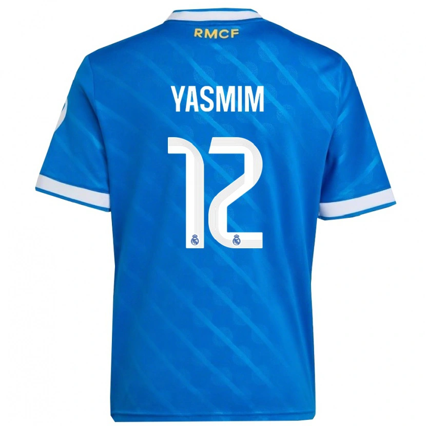Danxen Dames Yasmim Assis Ribeiro #12 Blauw Wit Thuisshirt Derde Tenue 2025/26 T-Shirt