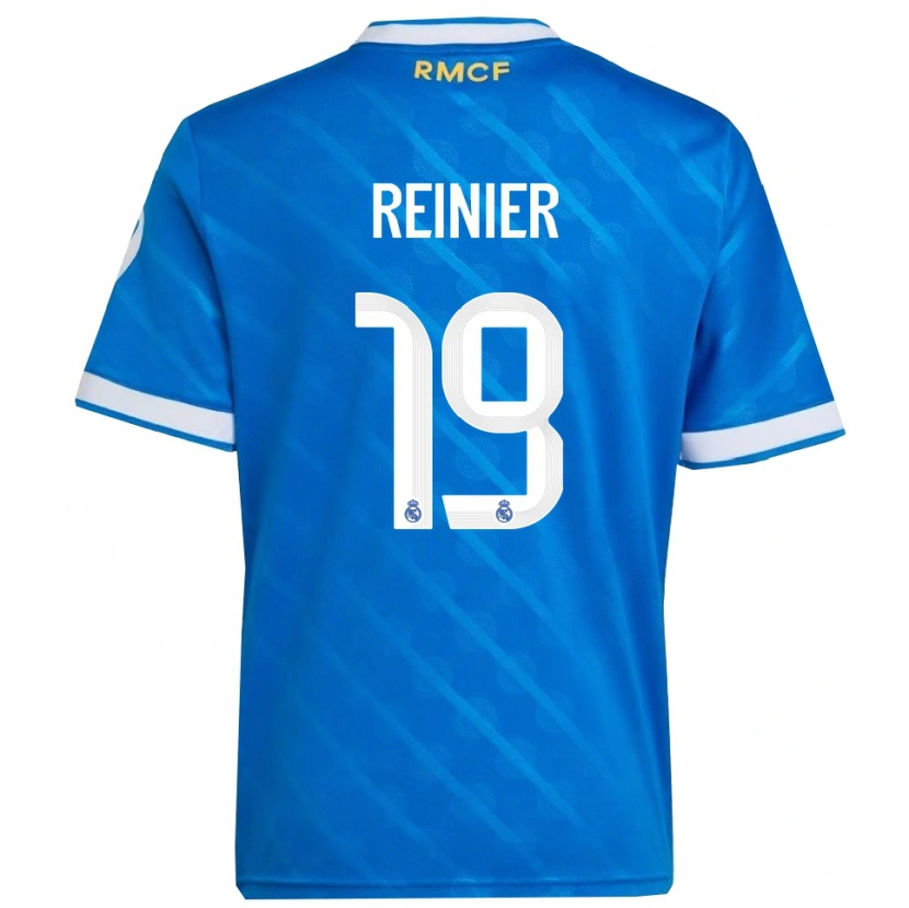Danxen Dames Reinier #19 Blauw Wit Thuisshirt Derde Tenue 2025/26 T-Shirt