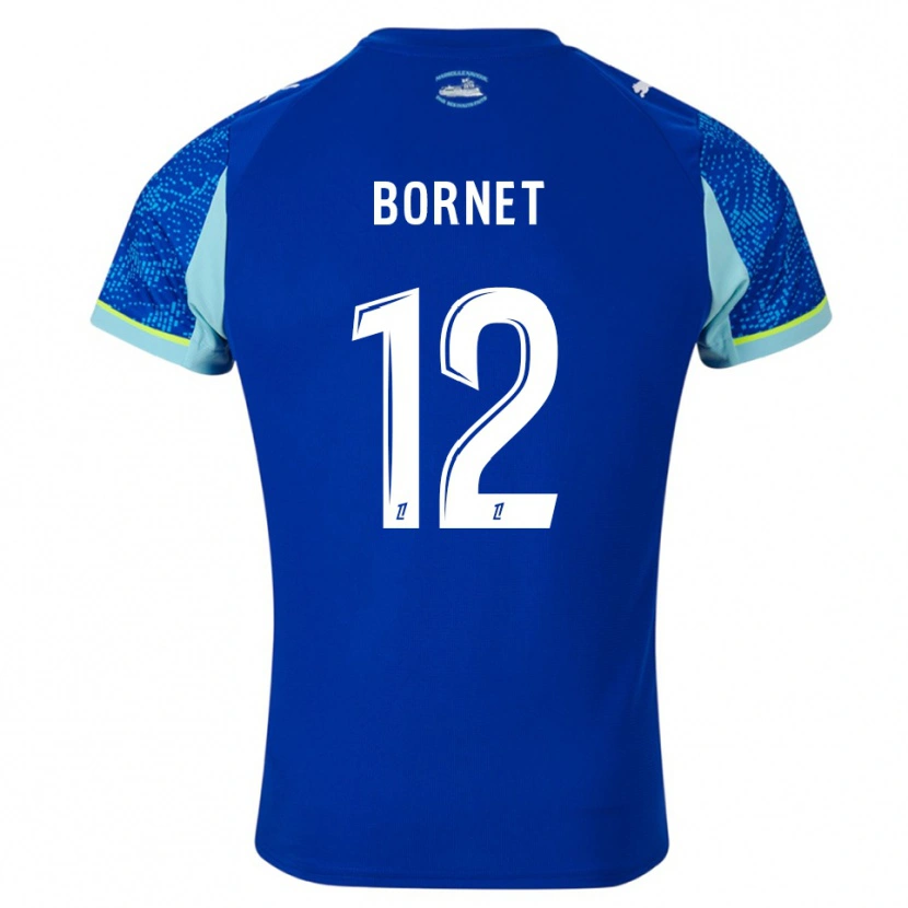 Danxen Dames Camille Bornet #12 Hemelsblauw Wit Thuisshirt Derde Tenue 2025/26 T-Shirt