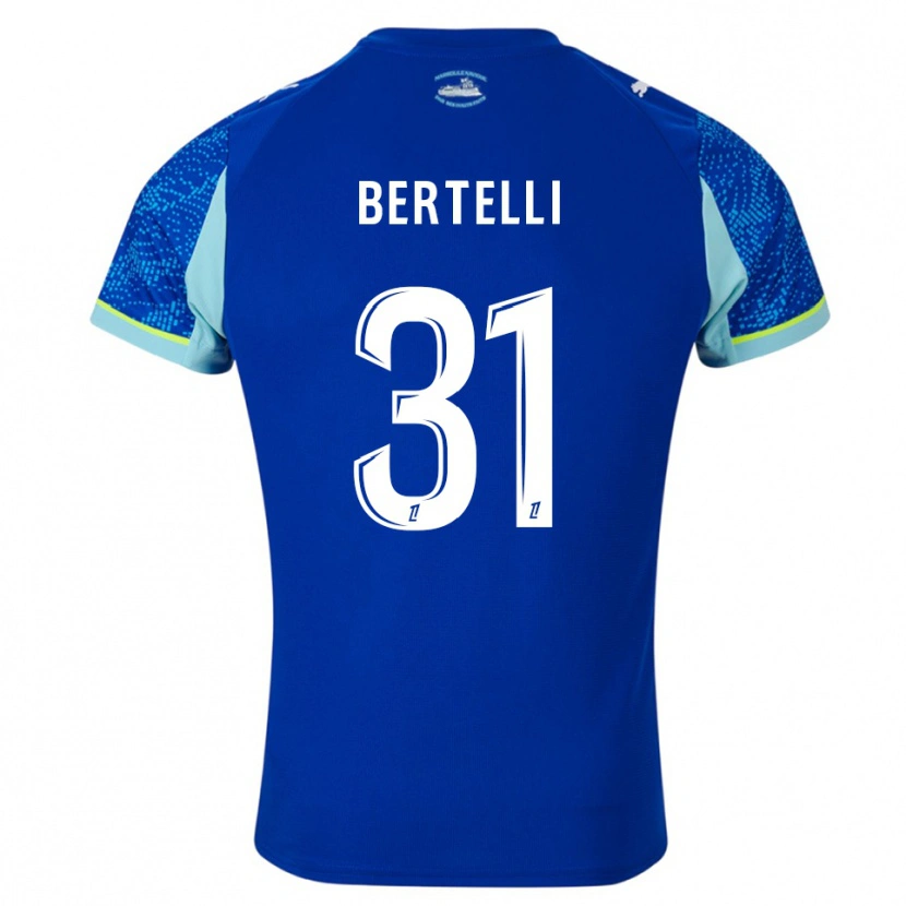 Danxen Dames Ugo Bertelli #31 Hemelsblauw Wit Thuisshirt Derde Tenue 2025/26 T-Shirt