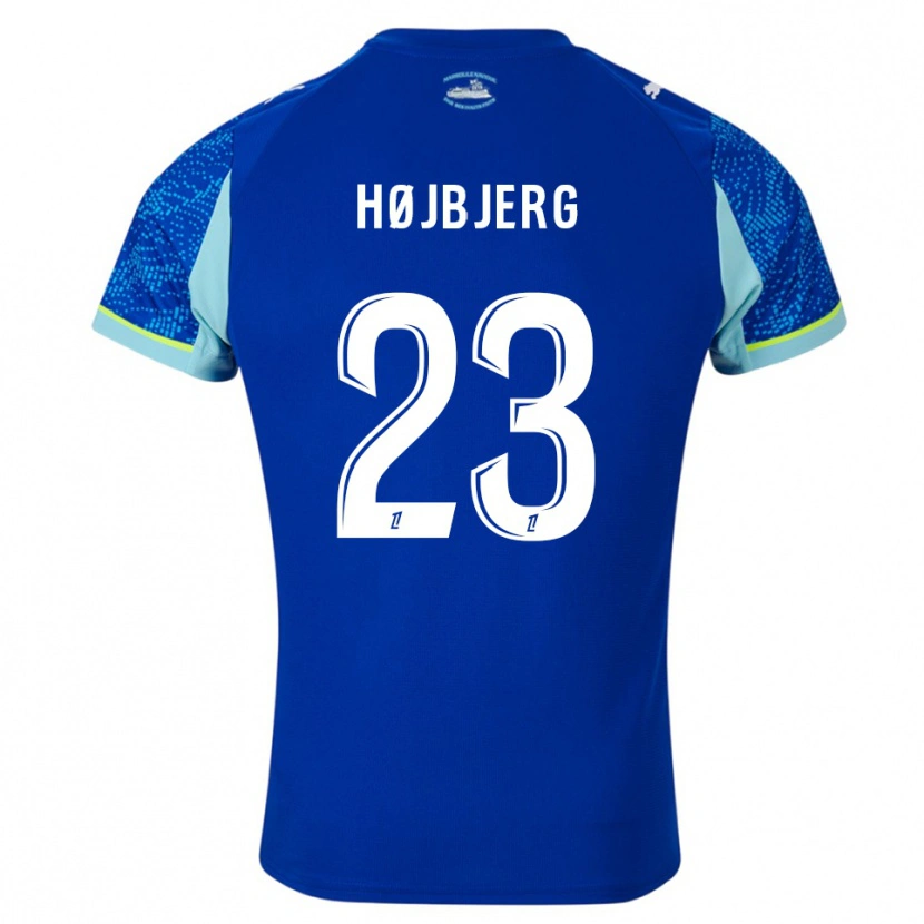 Danxen Dames Pierre-Emile Højbjerg #23 Hemelsblauw Wit Thuisshirt Derde Tenue 2025/26 T-Shirt