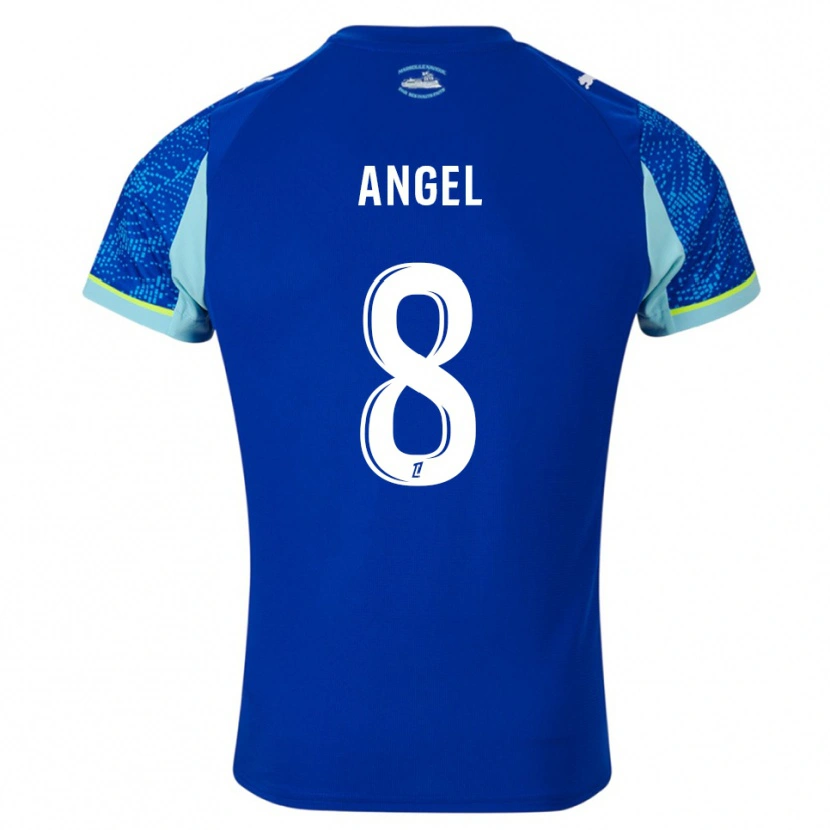Danxen Dames Angel Gomes #8 Hemelsblauw Wit Thuisshirt Derde Tenue 2025/26 T-Shirt