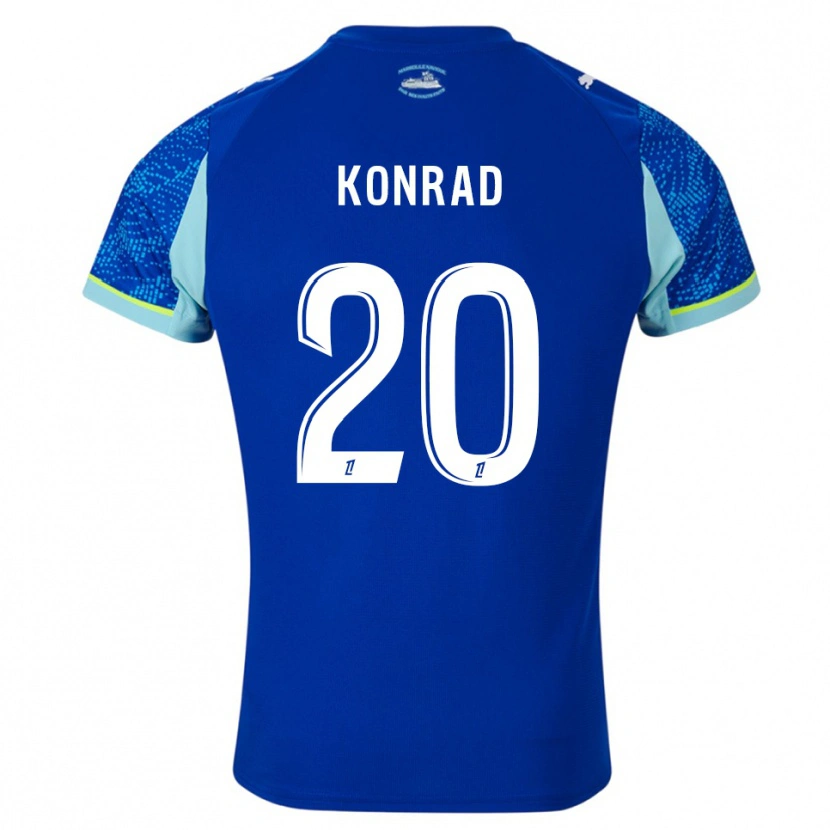 Danxen Dames Konrad De La Fuente #20 Hemelsblauw Wit Thuisshirt Derde Tenue 2025/26 T-Shirt
