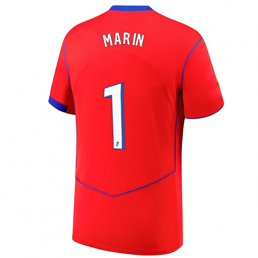 Danxen Dames Renato Marin #1 Rood Blauw Wit Thuisshirt Derde Tenue 2025/26 T-Shirt